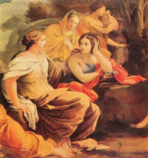 Simon Vouet Detail of Apollo and the Muses oil painting picture